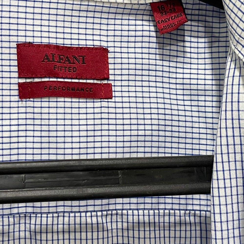 Alfani fitted 16 1/2 neck size. 32-33.
